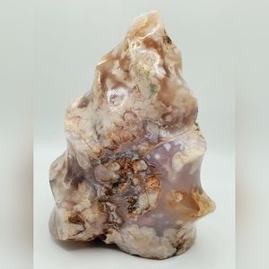6 inch tall Flower Agate Flame 3lbs 7.3oz
